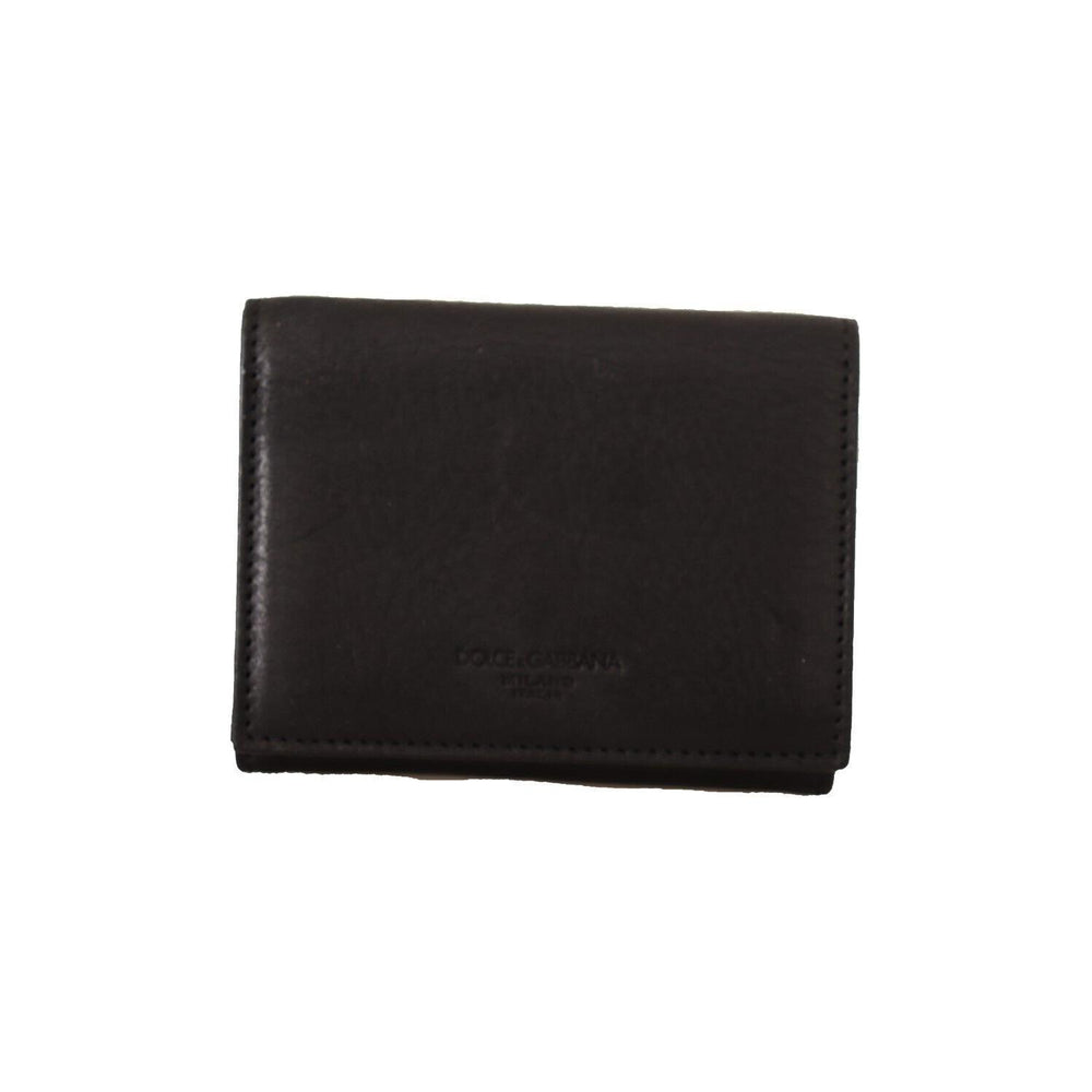 Dolce & Gabbana Elegant Trifold Leather Multi Kit Accessory WOMAN WALLETS Dolce & Gabbana Black