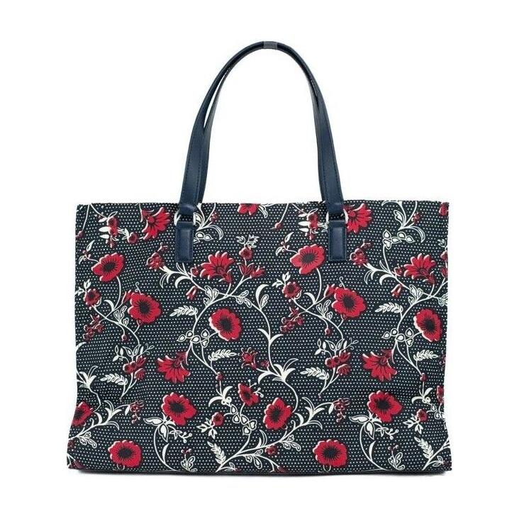 Tory Burch Medium Nylon Retro Batik Print Shoulder Tote Handbag