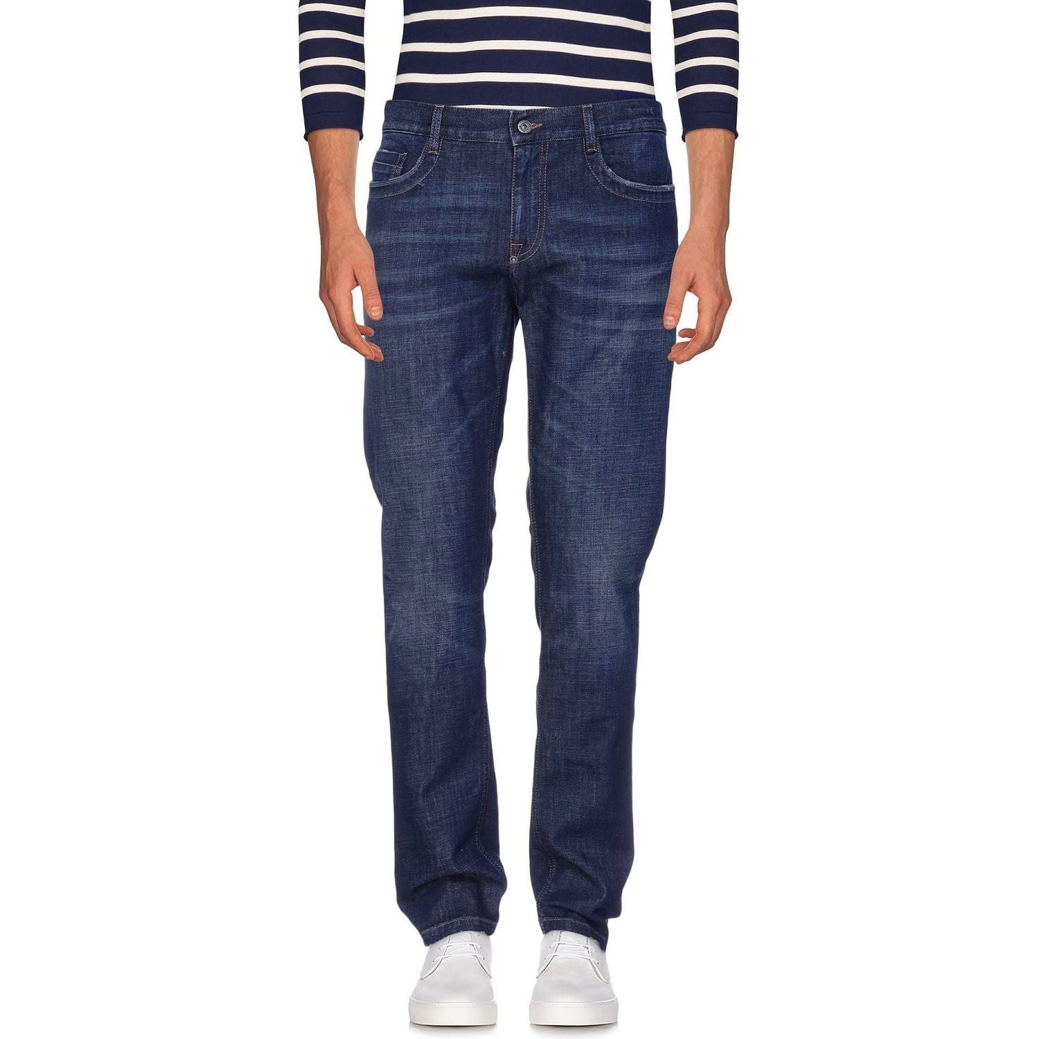 Bikkembergs Dark Blue Cotton Men Jeans
