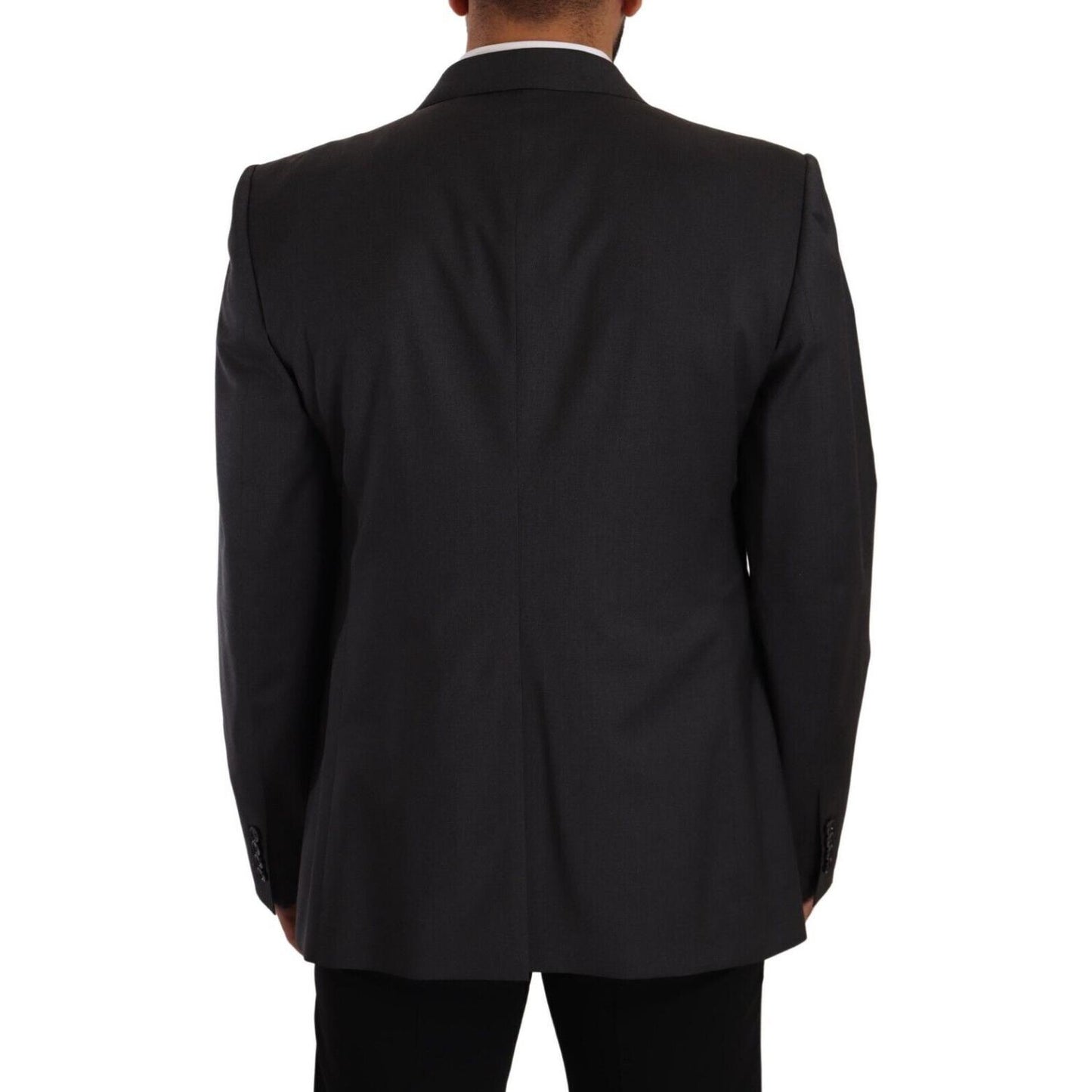 Dolce & Gabbana Gray Double Breasted 2 Piece SICILIA Blazer