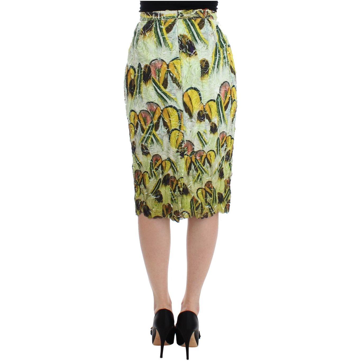 Lanre Da Silva Ajayi Multicolor Organza Pencil Skirt
