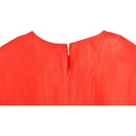Fyodor Golan Red Mini Linen 3/4 Sleeve Sheath Dress SIG12596-2