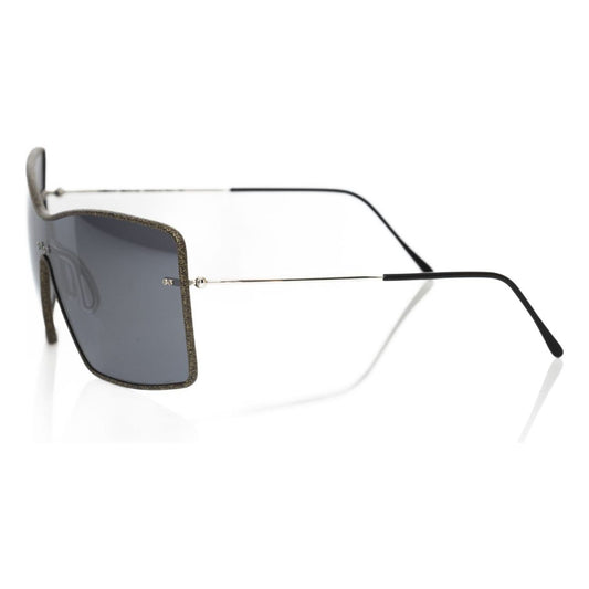 Frankie Morello Black Metallic Women Sunglass FR-22093