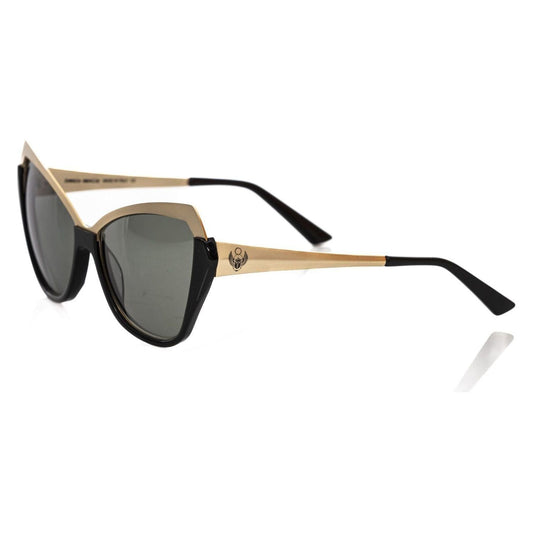 Frankie Morello Black Acetate Women Sunglasses FR-22079