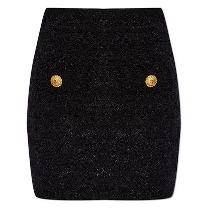 Balmain High-waisted bouclé miniskirt Skirts