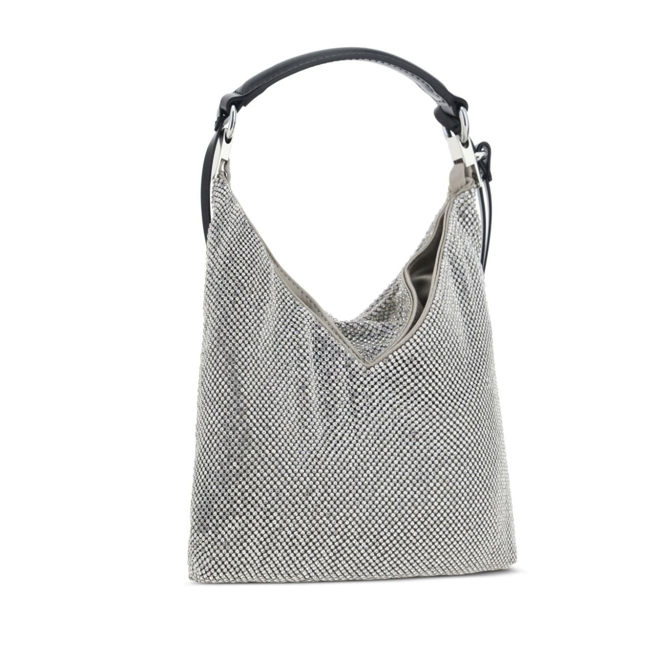 Front view with bag zipped and handles upright.