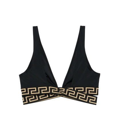 Versace greca print bikini top