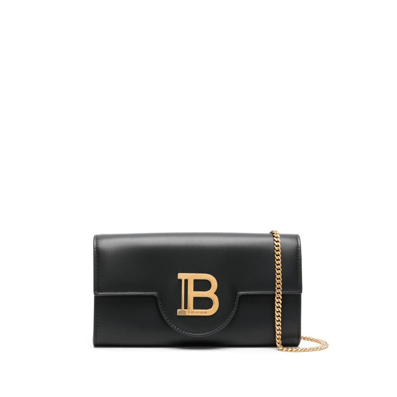 Balmain logo-plaque leather crossbody bag