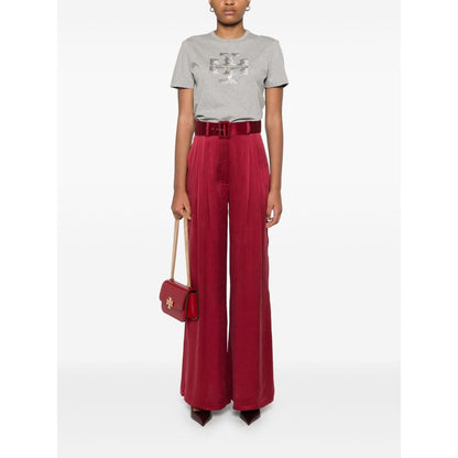Tory Burch T-shirts and Polos Grey Topwear