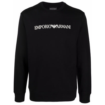 Emporio Armani Modal-blend sweatshirt with logo print Topwear