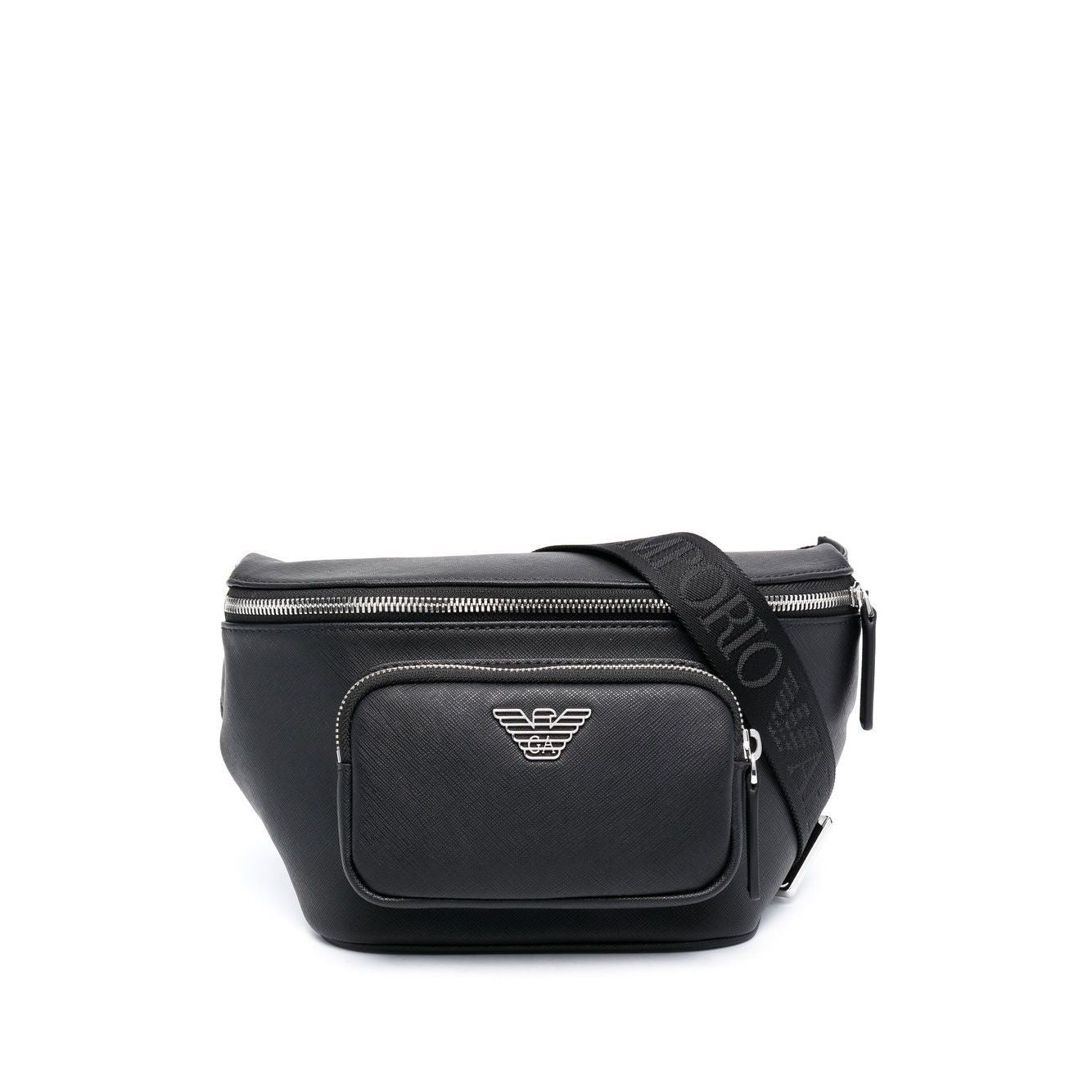 Emporio Armani leather logo-plaque belt bag