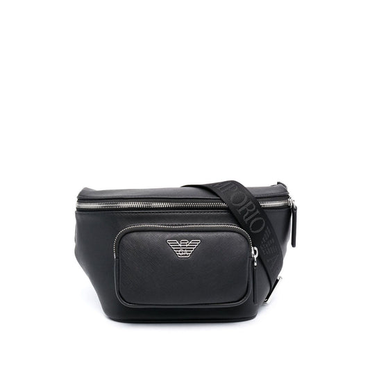 Emporio Armani leather logo-plaque belt bag