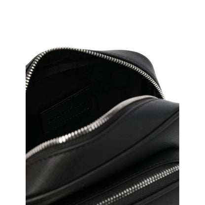 Emporio Armani logo-plaque Leather messenger bag Shoulder