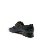 Valentino Garavani Vlogo Signature Calfskin Fringe Sabot Moccasin 25mm WS0LJ3DSH0NO-P25