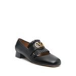 Valentino Garavani Vlogo Signature Calfskin Fringe Sabot Moccasin 25mm WS0LJ3DSH0NO-P25