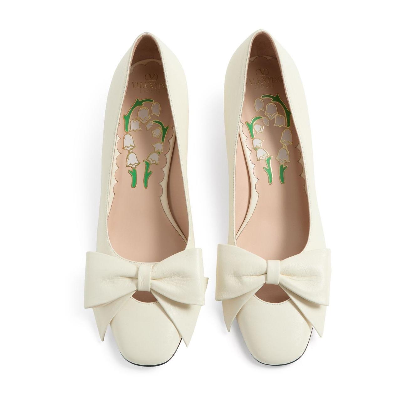 Valentino Garavani Bowow Décolleté In Kid 45mm WS0LB5DDT098-P25