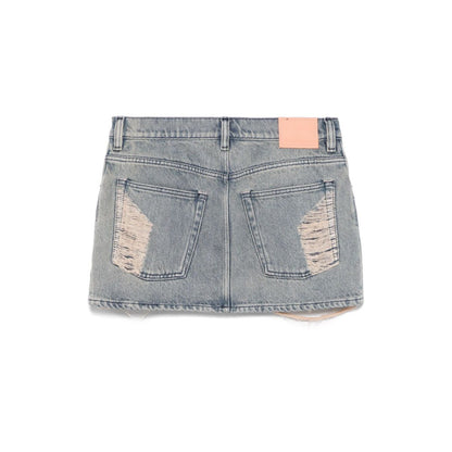 Acne Studios Macaria distressed denim miniskirt