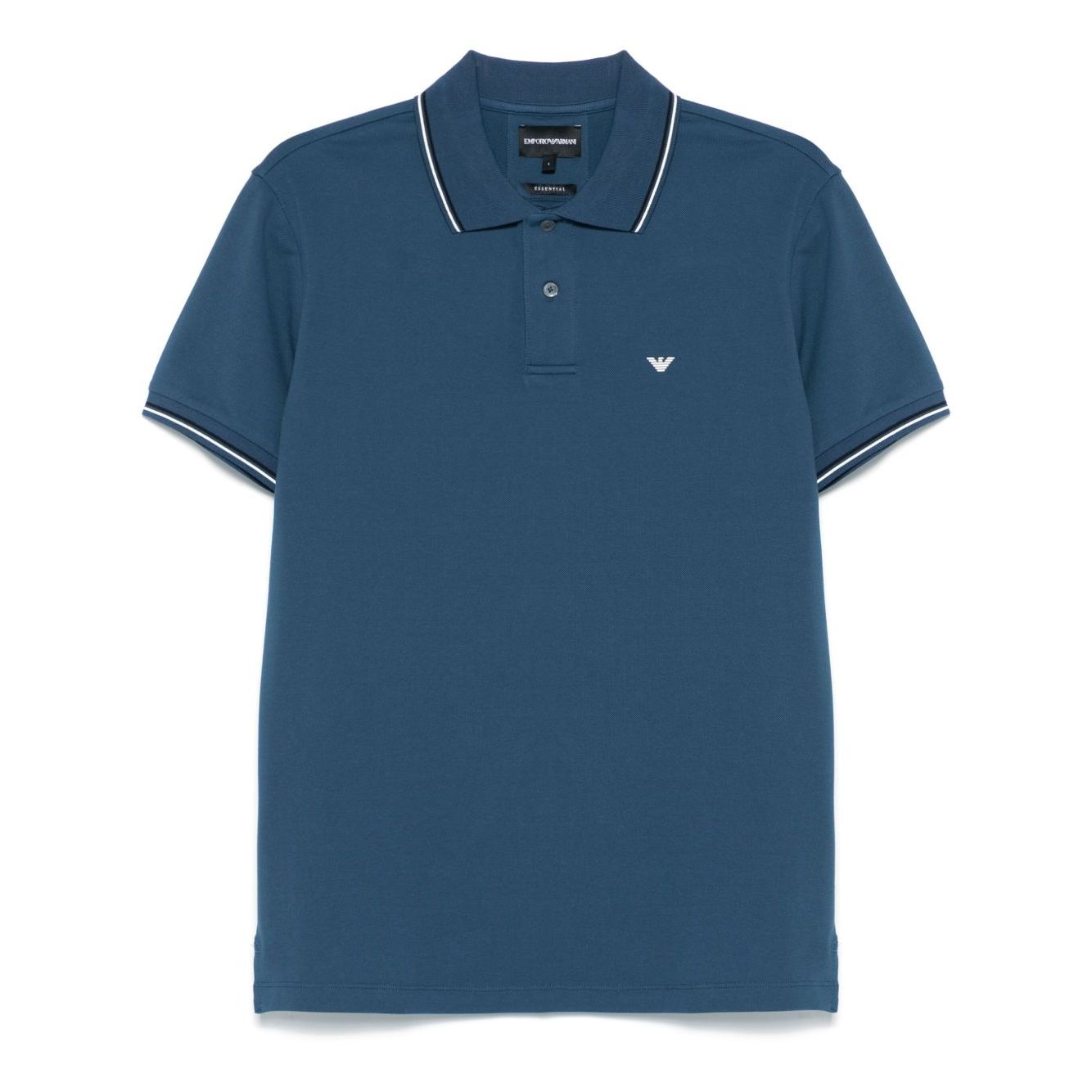 Emporio Armani embroidered logo polo shirt Topwear