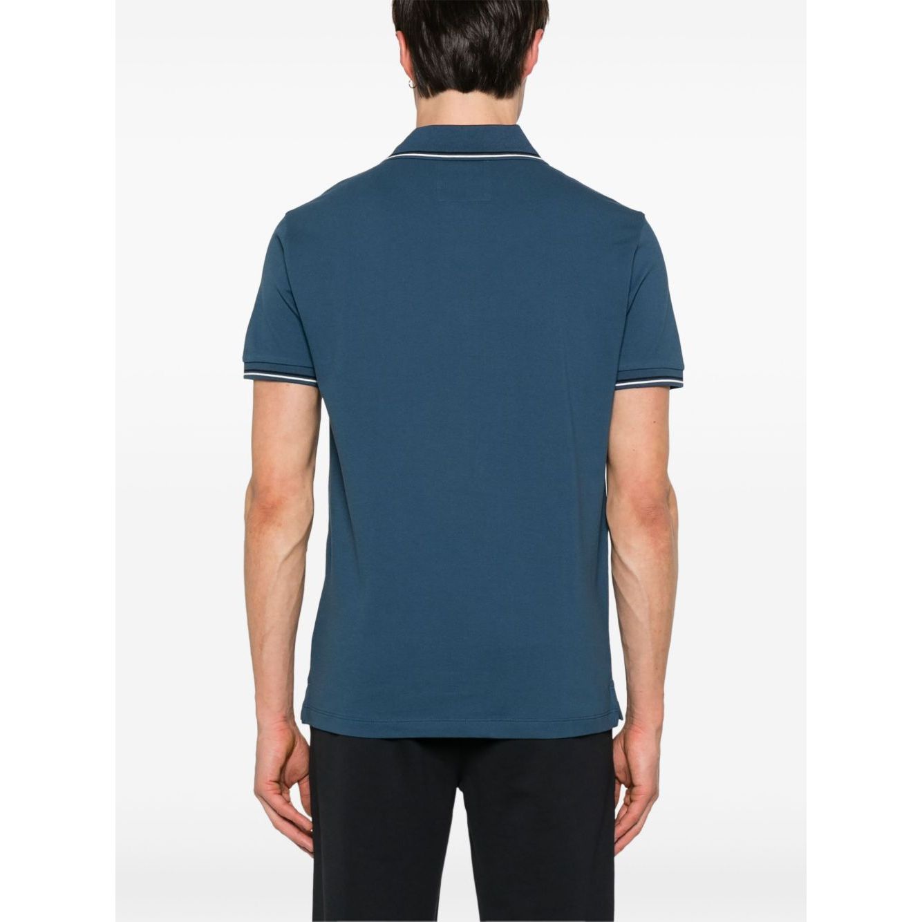 Emporio Armani embroidered logo polo shirt