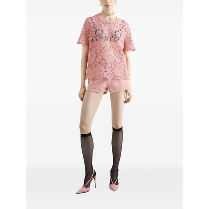 Dolce & Gabbana corded lace short sleeved T-shirt