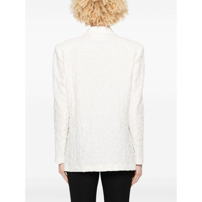 Harris Wharf London crinkled shoulder-pads blazer Jackets