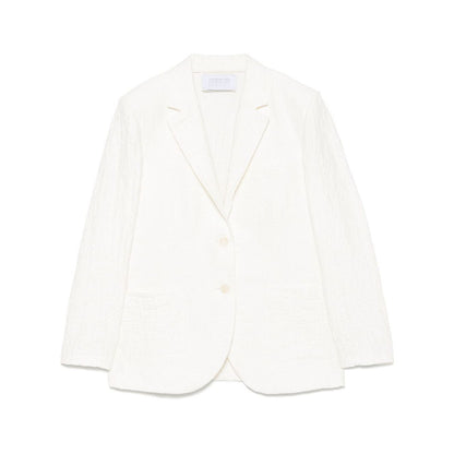 Harris Wharf London crinkled shoulder-pads blazer Jackets