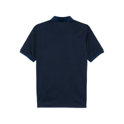 Emporio Armani Allover Logo Cotton Polo Shirt Topwear