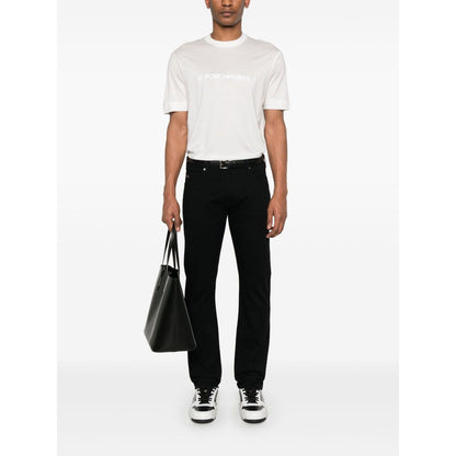 Emporio Armani Embroidered Logo T Shirt
