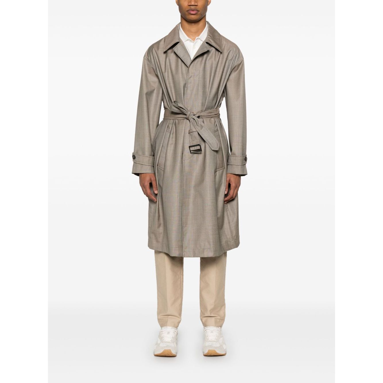 Emporio Armani virgin-wool trench coat