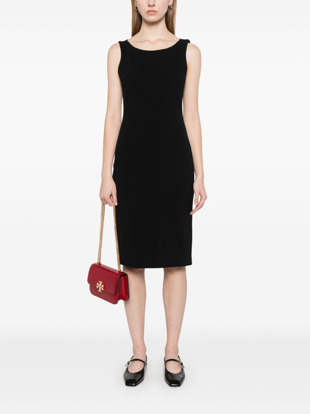 Emporio Armani Ottoman Jersey Sheath Dress