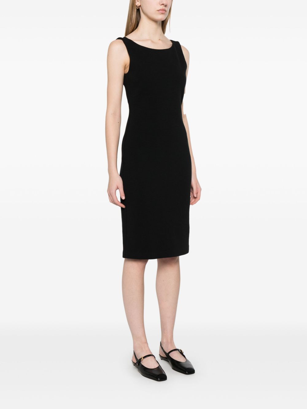 Emporio Armani Ottoman Jersey Sheath Dress