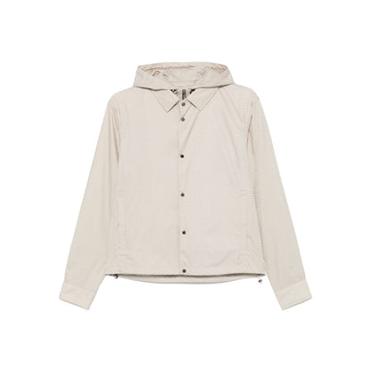 Emporio Armani Blouson with internal nylon bib jacquard all-over lettering