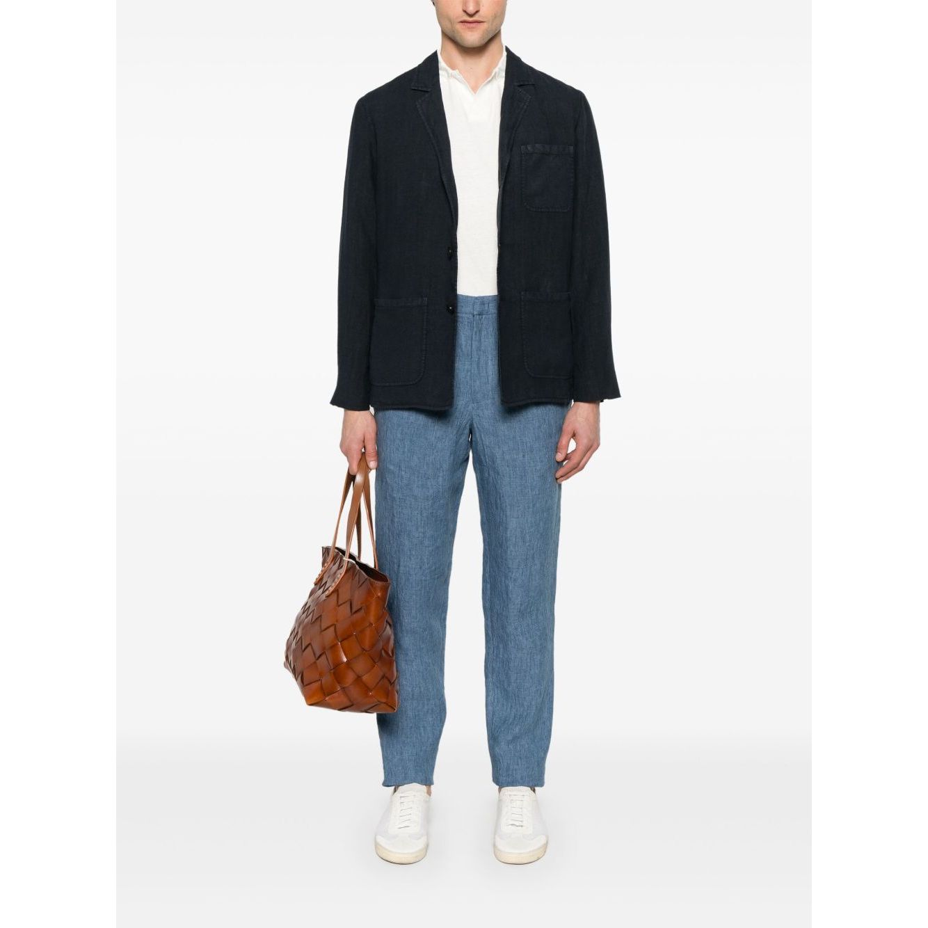 Emporio Armani Trousers Clear Blue