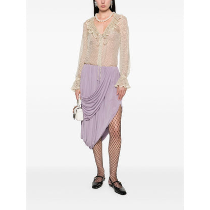 Valentino Plus-de-pois Print Light Georgette Shirt