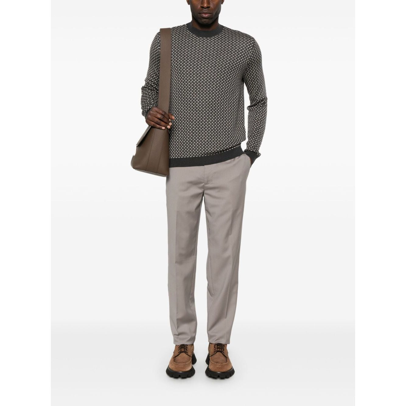 Emporio Armani Trousers Dove Grey
