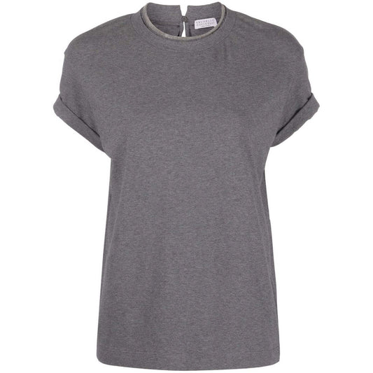 Brunello Cucinelli T-shirts and Polos Grey