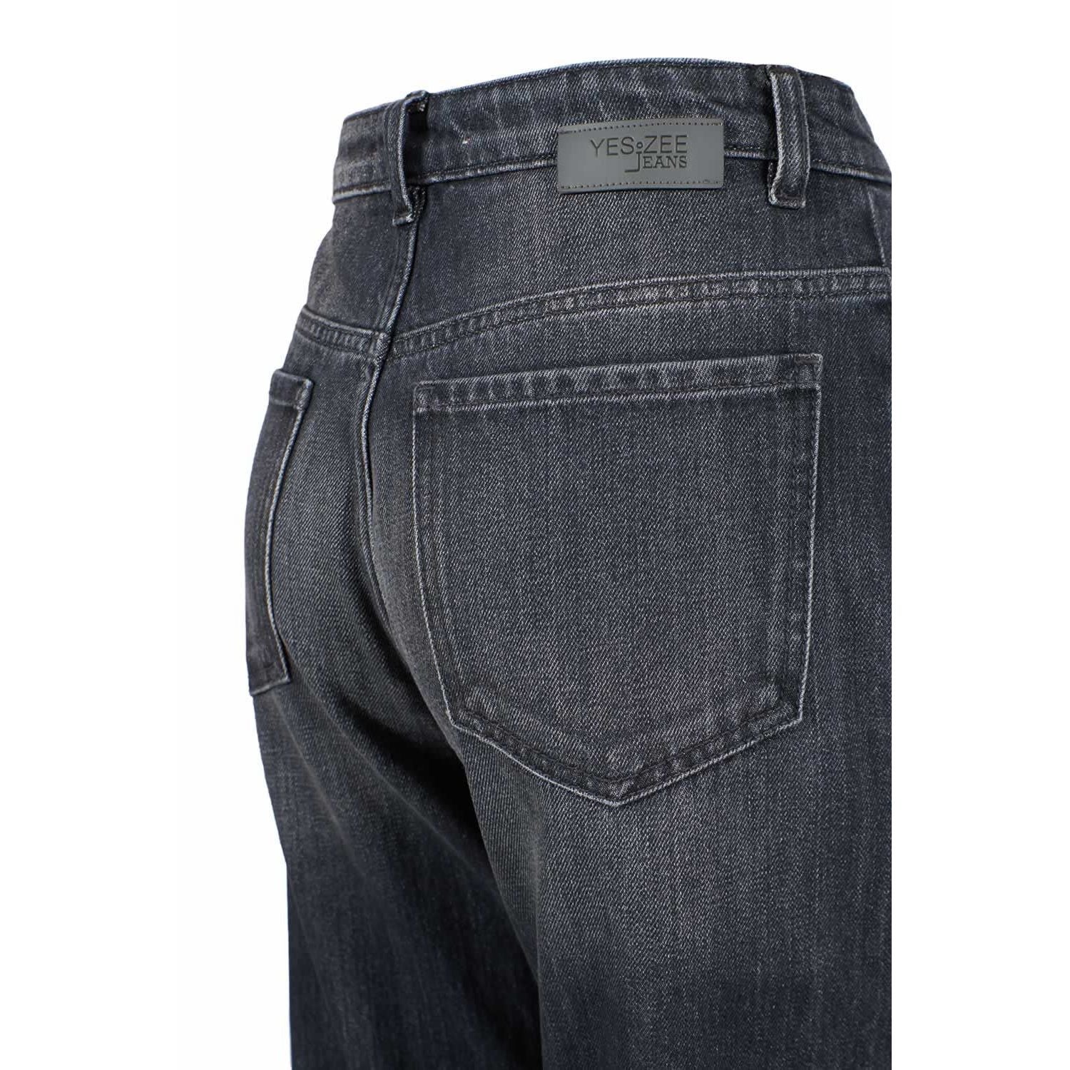 Yes Zee Black Cotton Jeans Denim