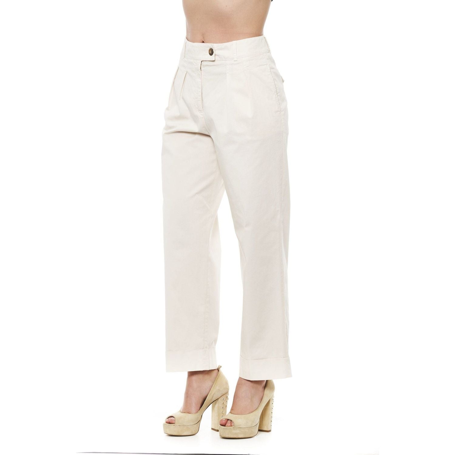 Peserico Beige Cotton Jeans & Pants