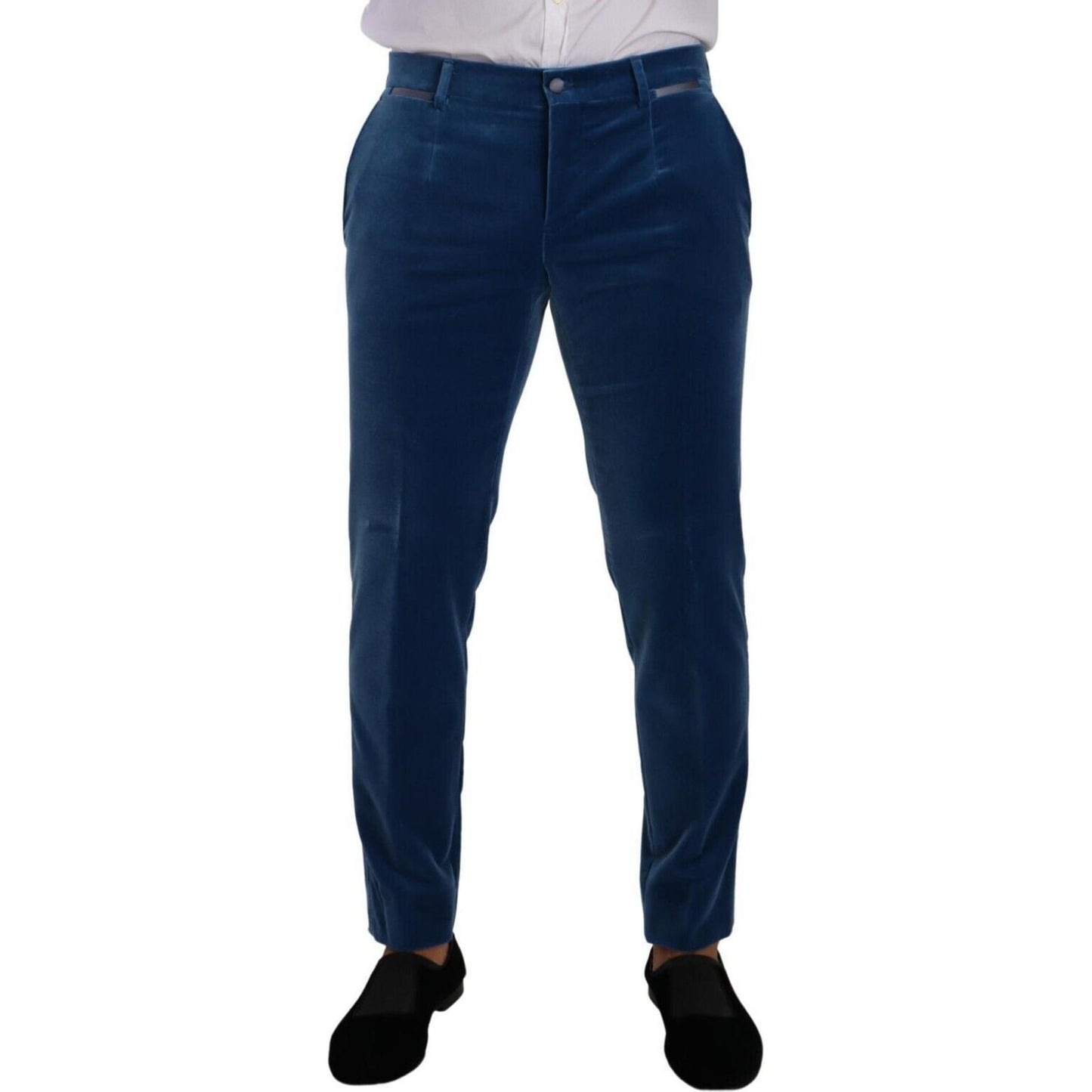 Dolce & Gabbana Blue SICILIA Velvet Slim Fit 2 Piece Suit