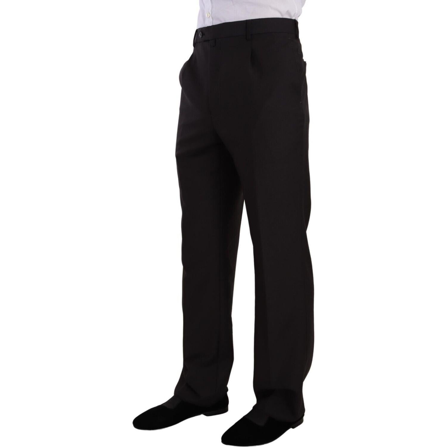 Domenico Tagliente Dark Gray Single Breasted Formal Suit