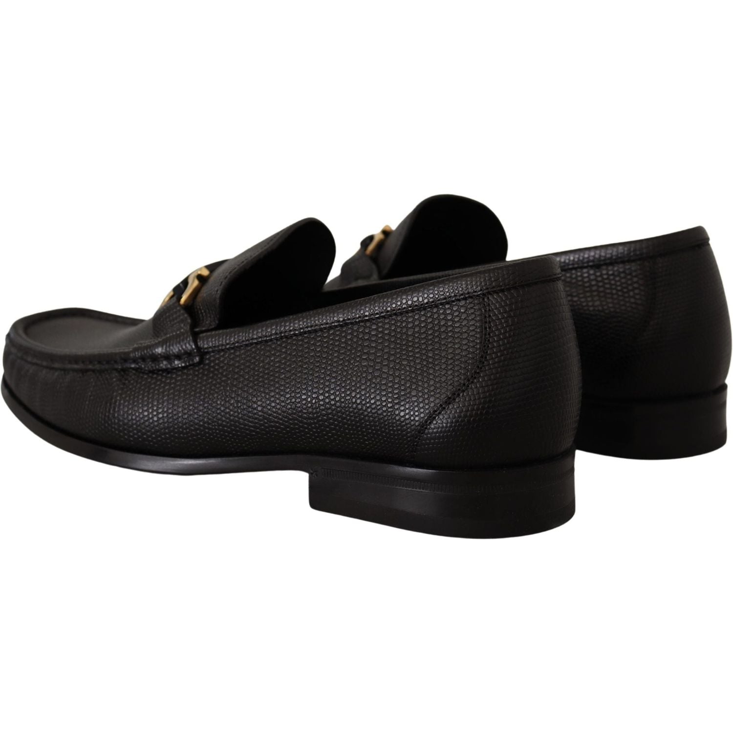 Salvatore Ferragamo Elegant Black Calf Leather Loafers