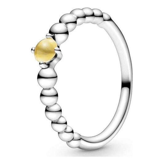 PANDORA JEWELS Mod. YELLOW STONE - RING - Size 52 Ring