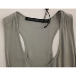 Comeforbreakfast Gray Viscose Tank Top Shirt Blouse MOM10036-2