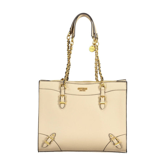 Guess Jeans Beige Polyethylene Women Handbag GU-18471-FBB-328