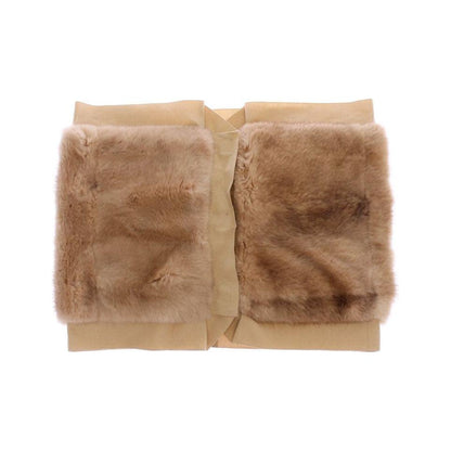 Dolce & Gabbana Beige MINK Fur Scarf Foulard Neck Wrap Fur Scarves