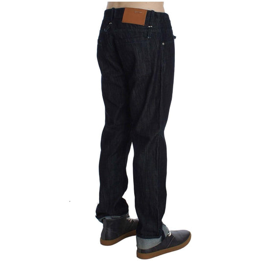 Acht Blue Cotton Regular Straight Fit Jeans SIG30481#2-1