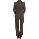 BENCIVENGA Beige Wool-Cotton Suit Set Chic Elegance BENCIVENGA Dark Slate Gray