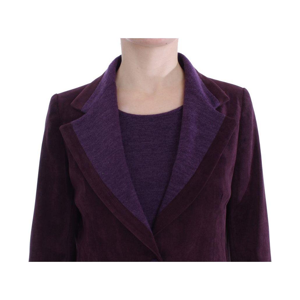BENCIVENGA Purple Wool Suit T-Shirt Set