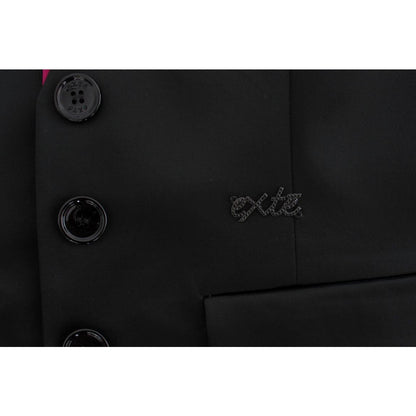 Exte Black Pink Stretch Blazer Jacket Blazer Jacket