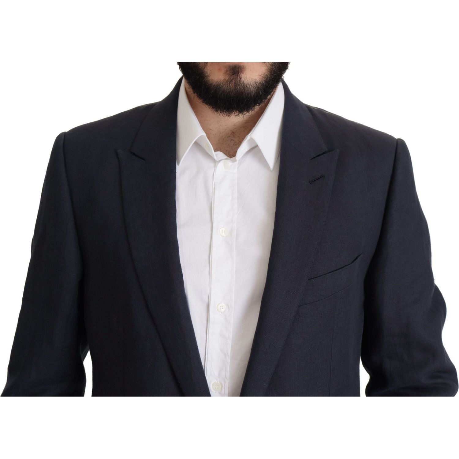 Dolce & Gabbana Dark Blue ALTA SARTORIA Jacket Coat Blazer